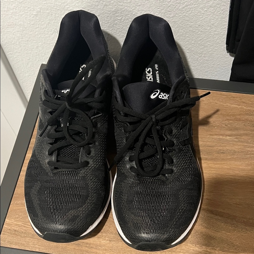 ASICS Gel Nimbus 20 Black and White Sneakers